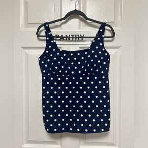 NWT Land’s End Polka Dot Swimwear Women's Top
